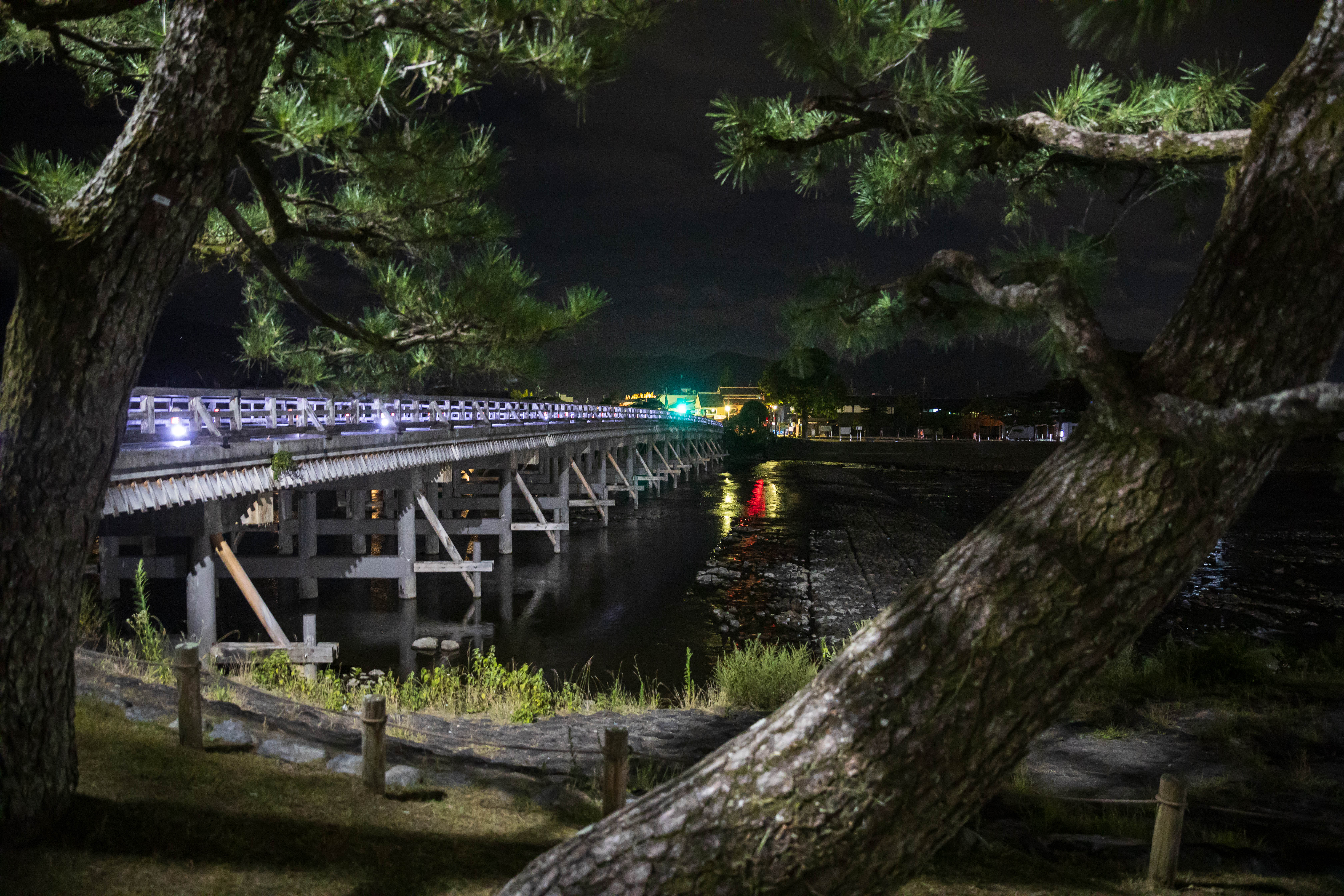 Night view of traditional wooden bridge | Source: Shutterstock.com