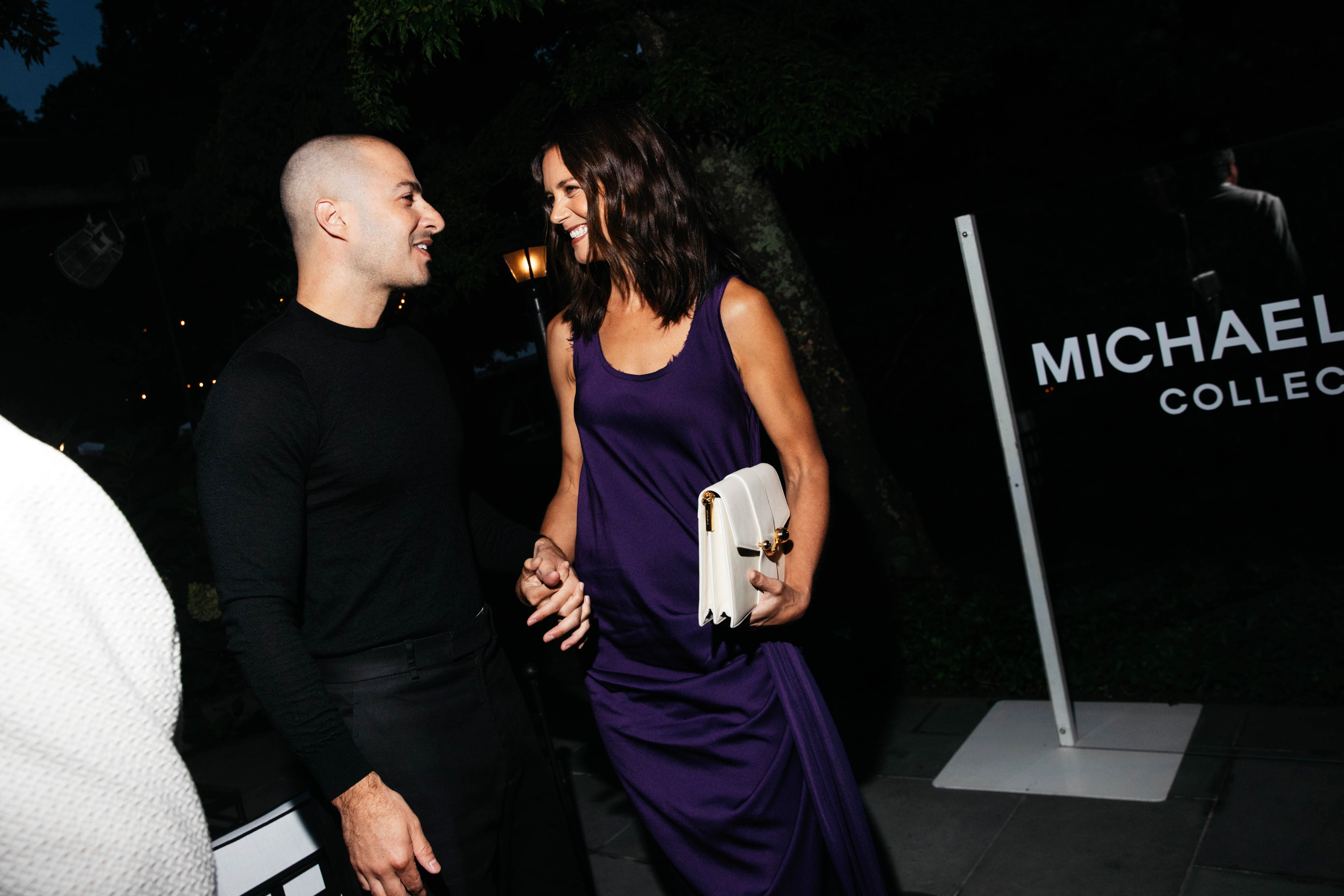 ason Bard Yarmosky and Katie Holmes at the Michael Kors 45th Anniversary Collection Dinner on August 20, 2026 in East Hampton | Source: Getty Images