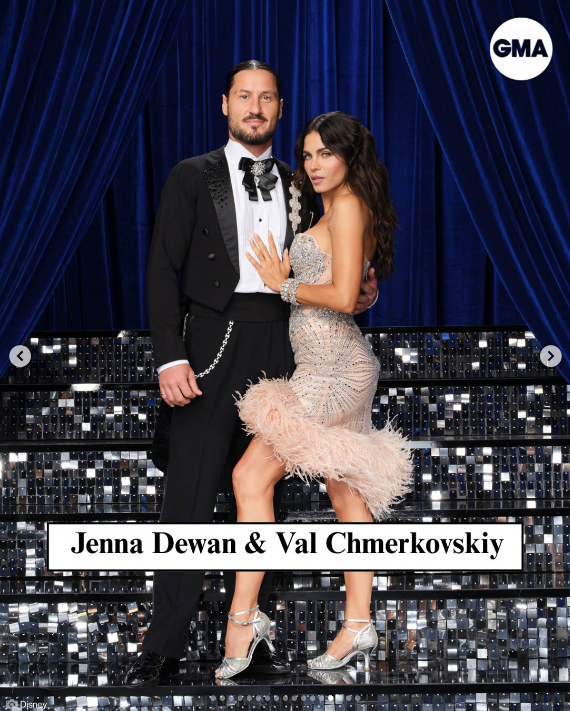 Jenna Dewan and Val Chmerkovskiy in a promotional photo for the casting announcement of "Dancing with the Stars" season 35 | Source: instagram/dancingwiththestars