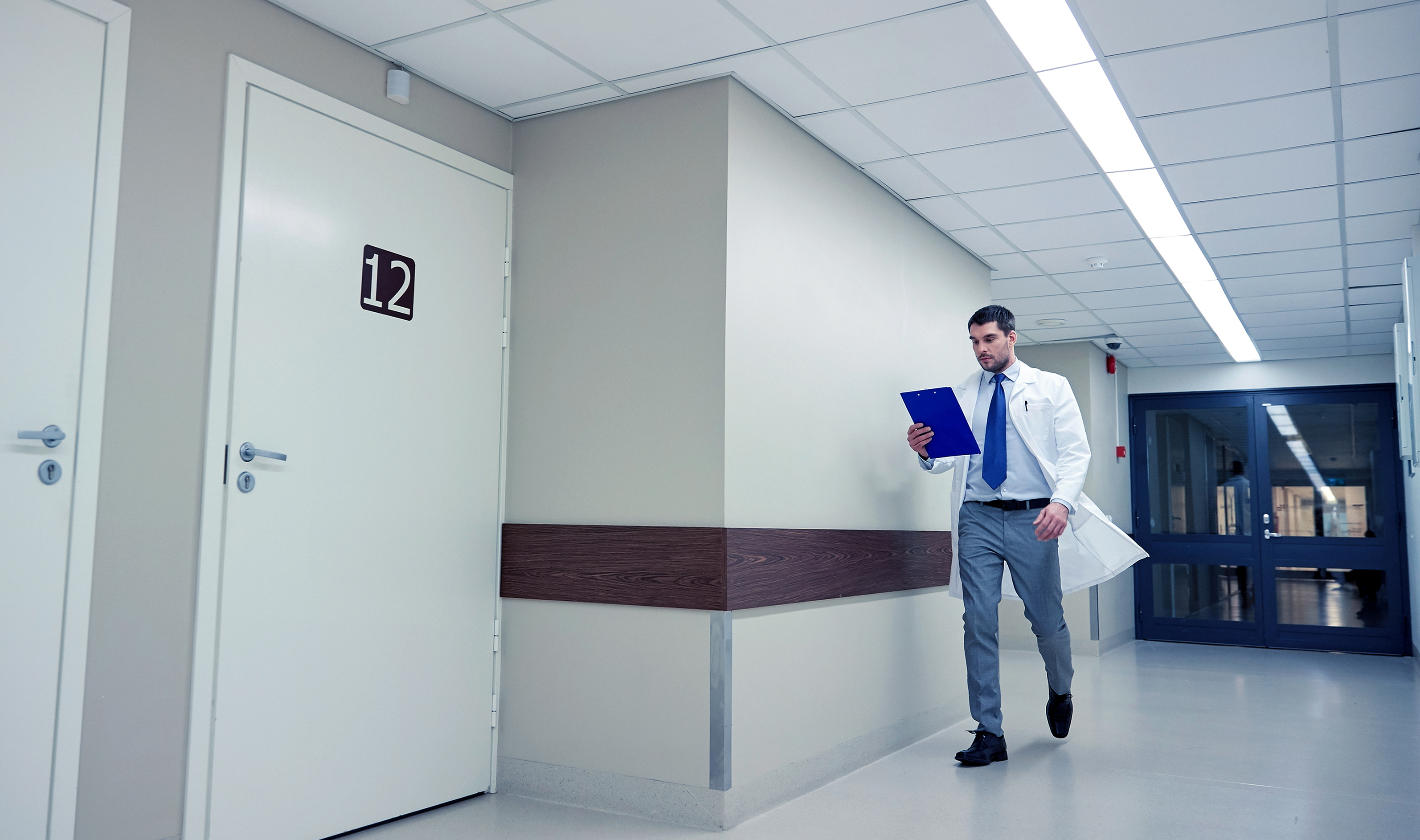 Doctor in the hospital's corridor | Source: Shutterstock