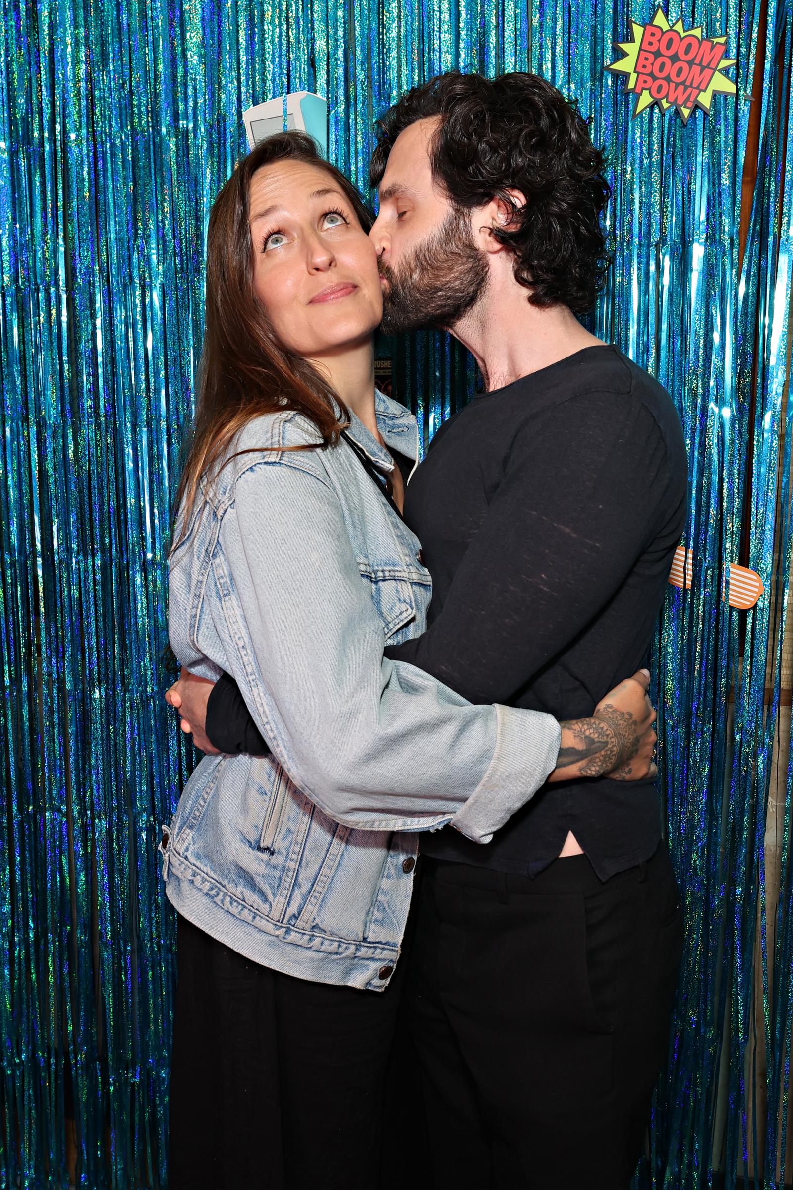 Domino Kirke and Penn Badgley attend Stitcher's "Podcrushed" launch event at Baby's All Right on June 2, 2022 in New York City. | Source: Getty Images