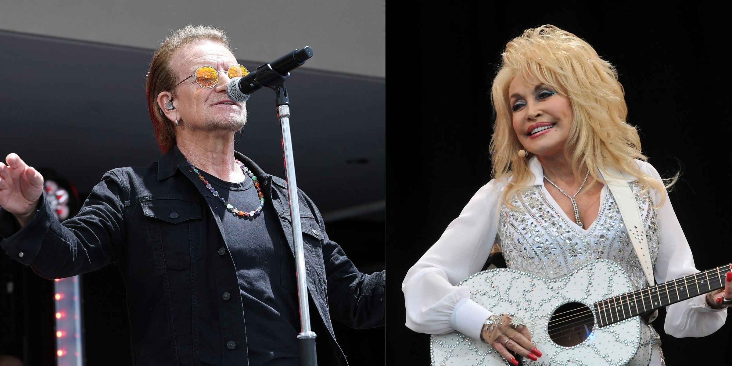 Bono and Dolly Parton | Source: Getty Images